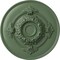 Ekena Millwork Monique Ceiling Medallion (Fits Canopies up to 3 3/4"), Hand-Painted Athenian Green, 13 3/4"OD x 1"P CM13MOAGF - alternate 1